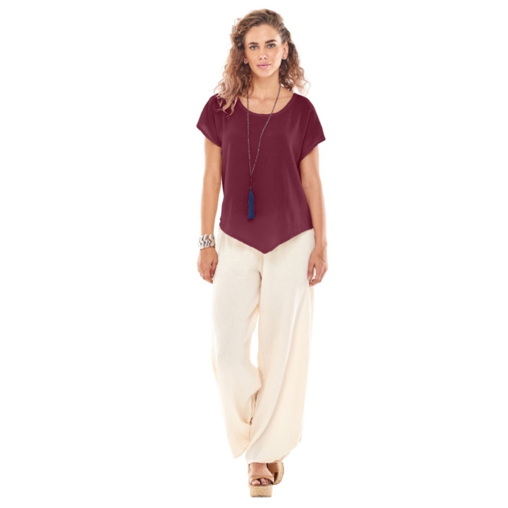 Oh My Gauze! ‘Grace’ Dark Purple Top Size 2 (L)
